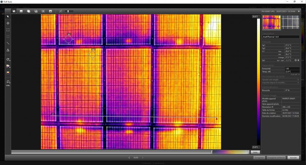 Caméra FLIR sur drone